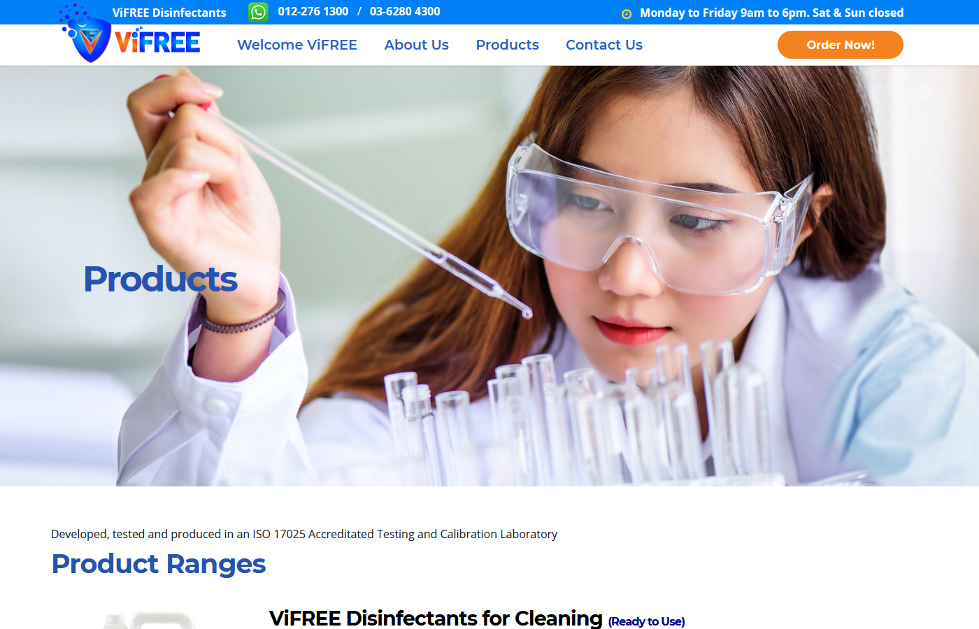 Vifree - Desktop view