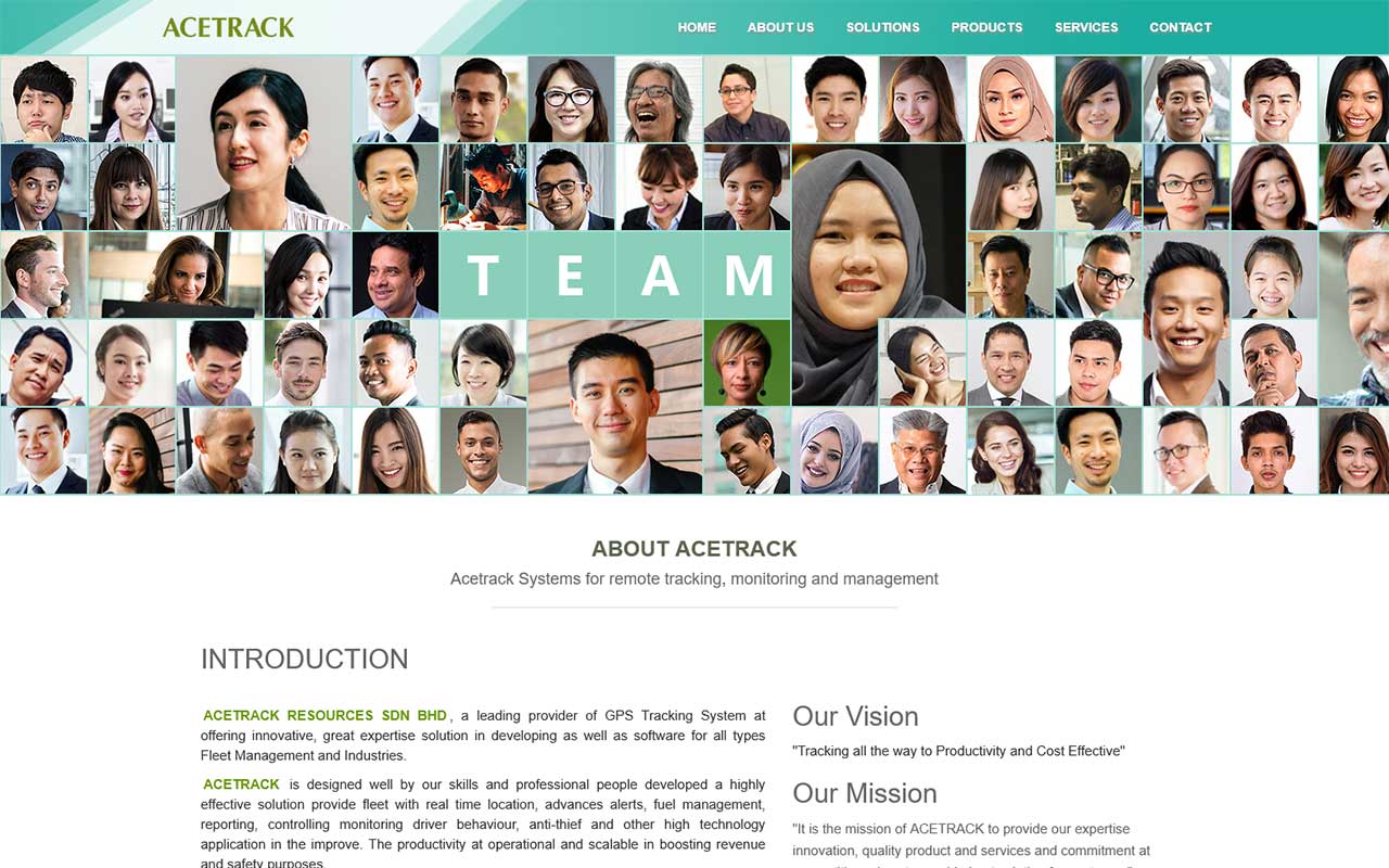 Desktop View Acetrack Resource - About Us