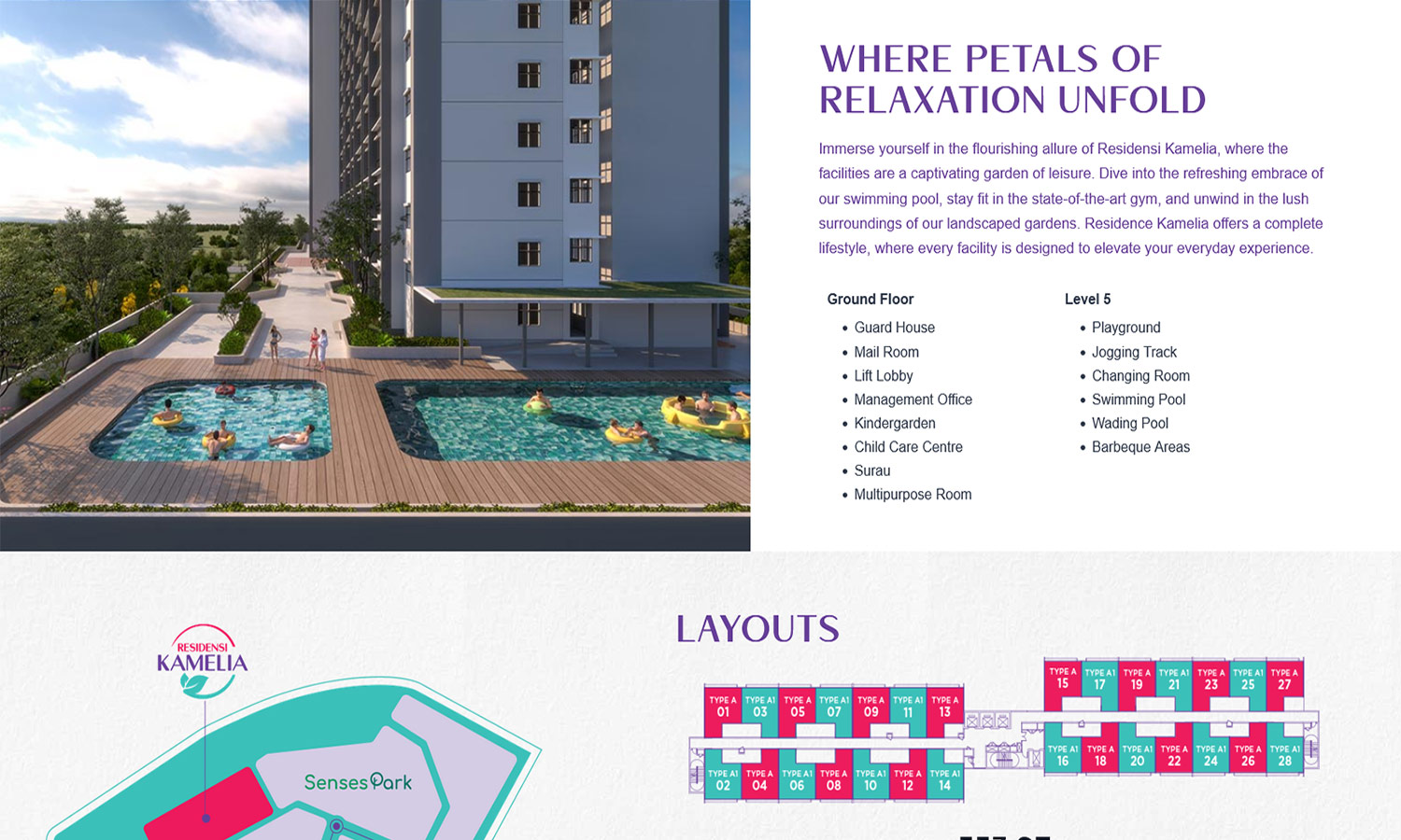 Desktop View Kamelia - Floorplan