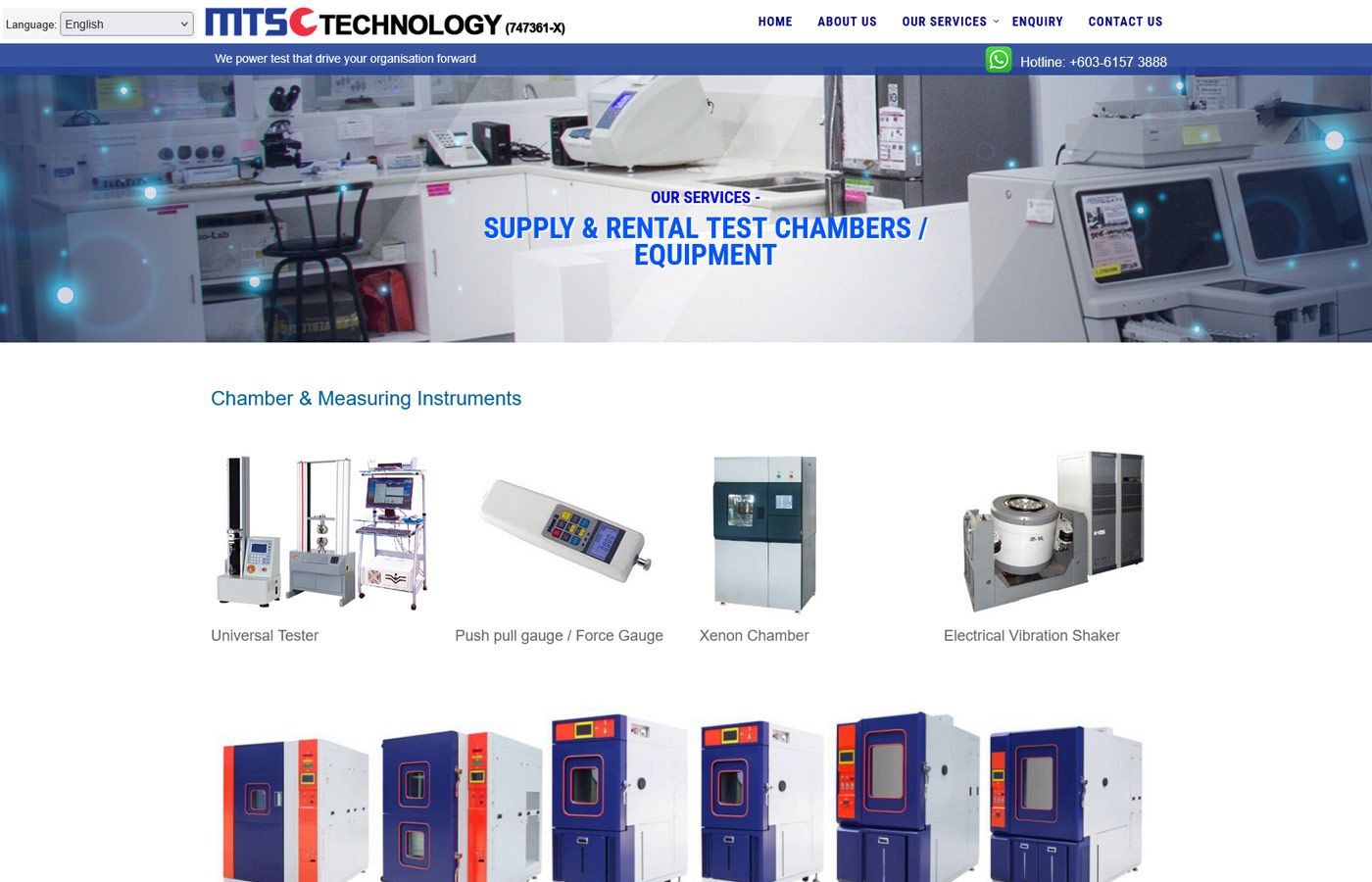 Mtsc Technolgoy website designed done by Artcromedia