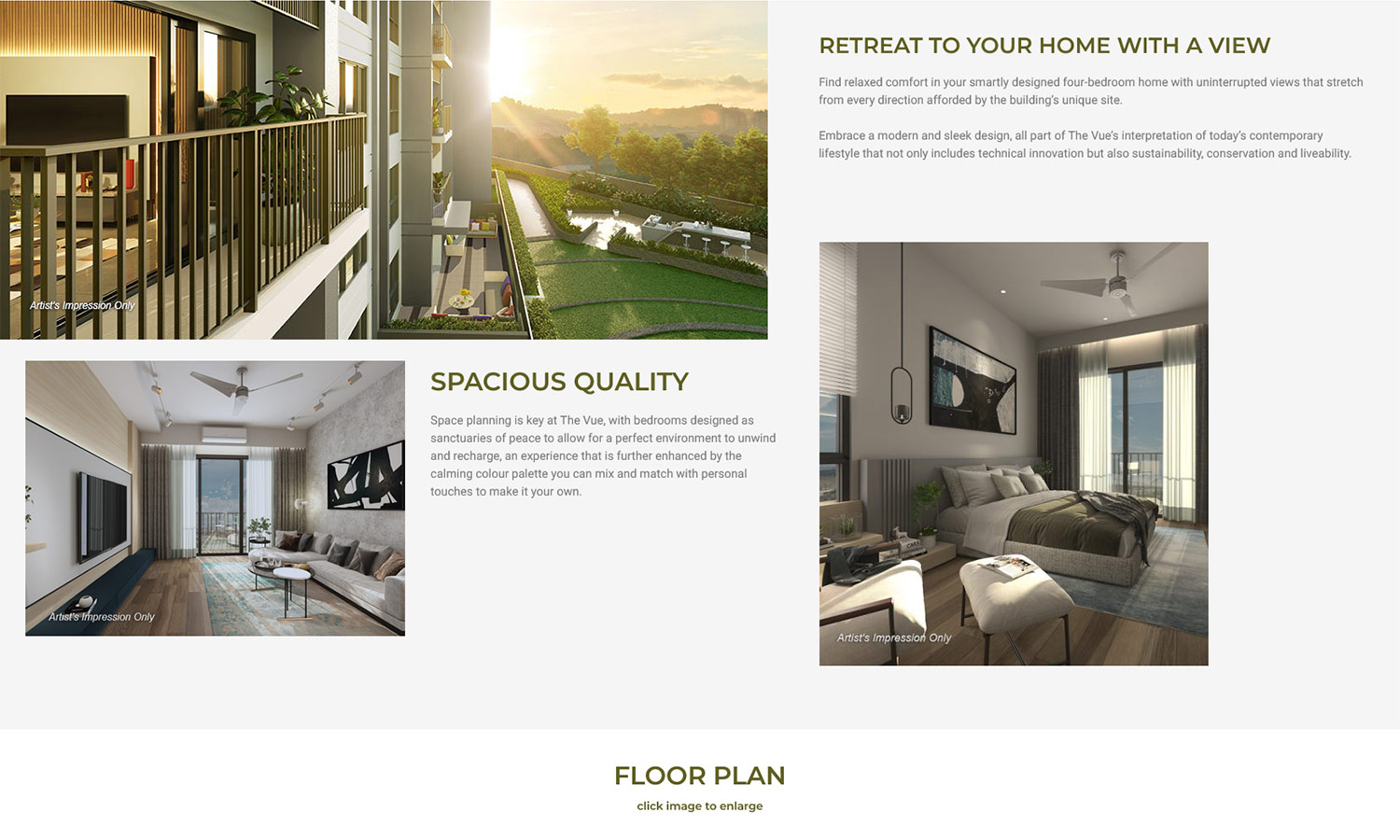 Desktop View - The Vue - Facilities
