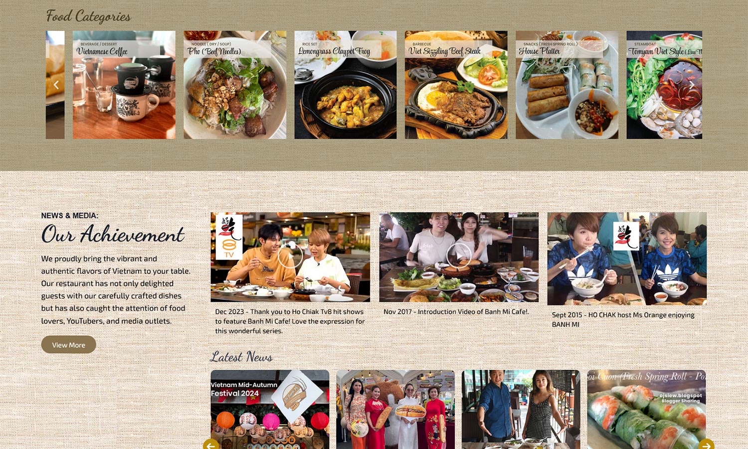 Desktop View - Banh Mi Cafe - Latest News