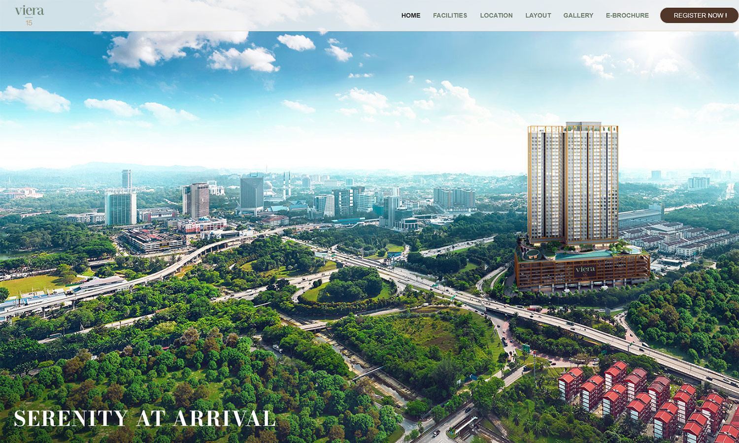 Desktop View - Viera15 Residence @ shah alam - home page