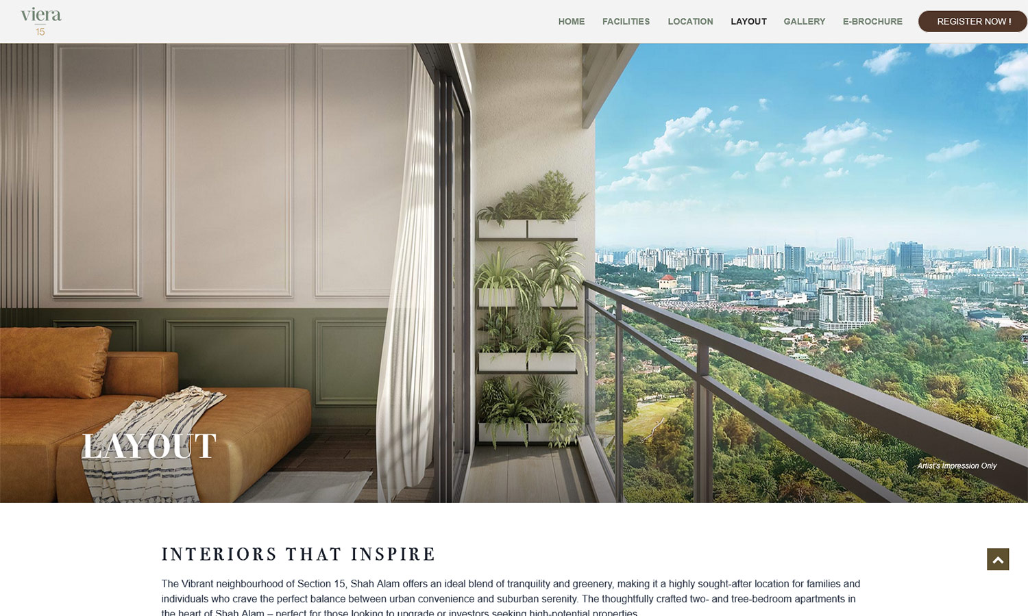 Desktop View - Viera15 Residence @ shah alam - layout