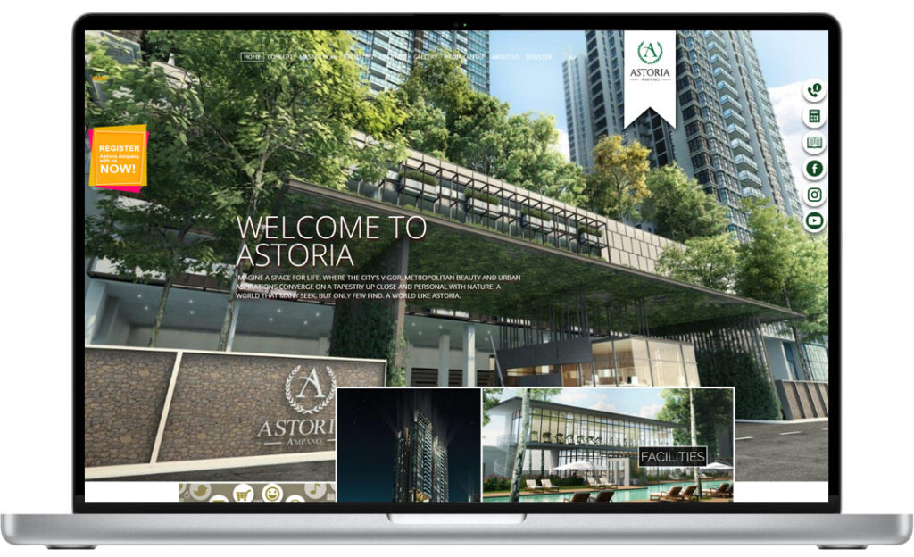 Astoria Ampang Desktop View