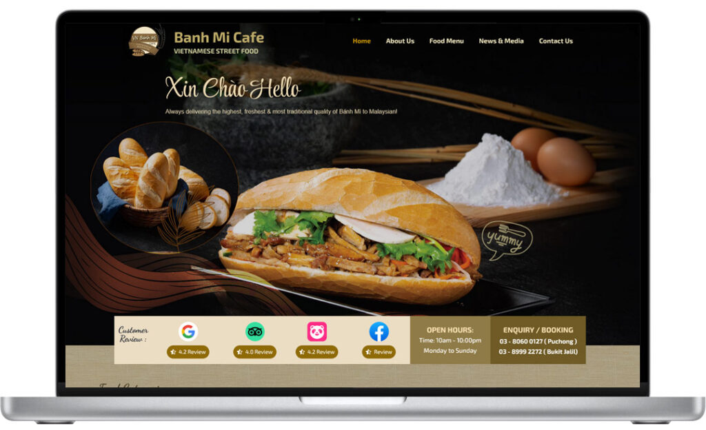 Desktop Frame - Banh Mi Cafe Vietnamese Street Food