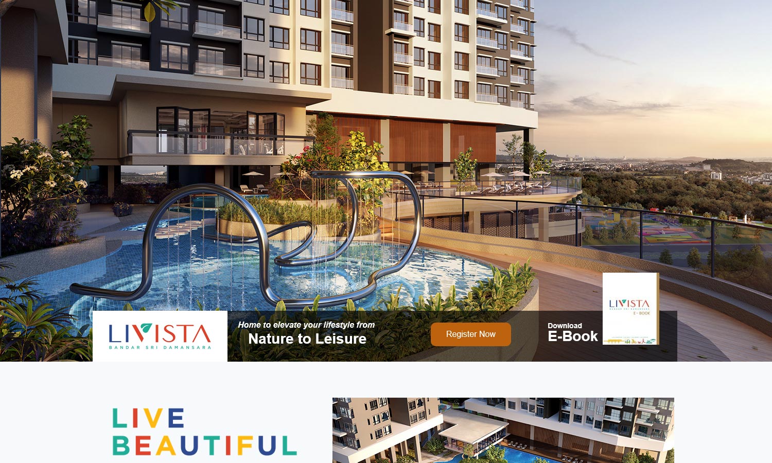 Desktop view - livista - homepage
