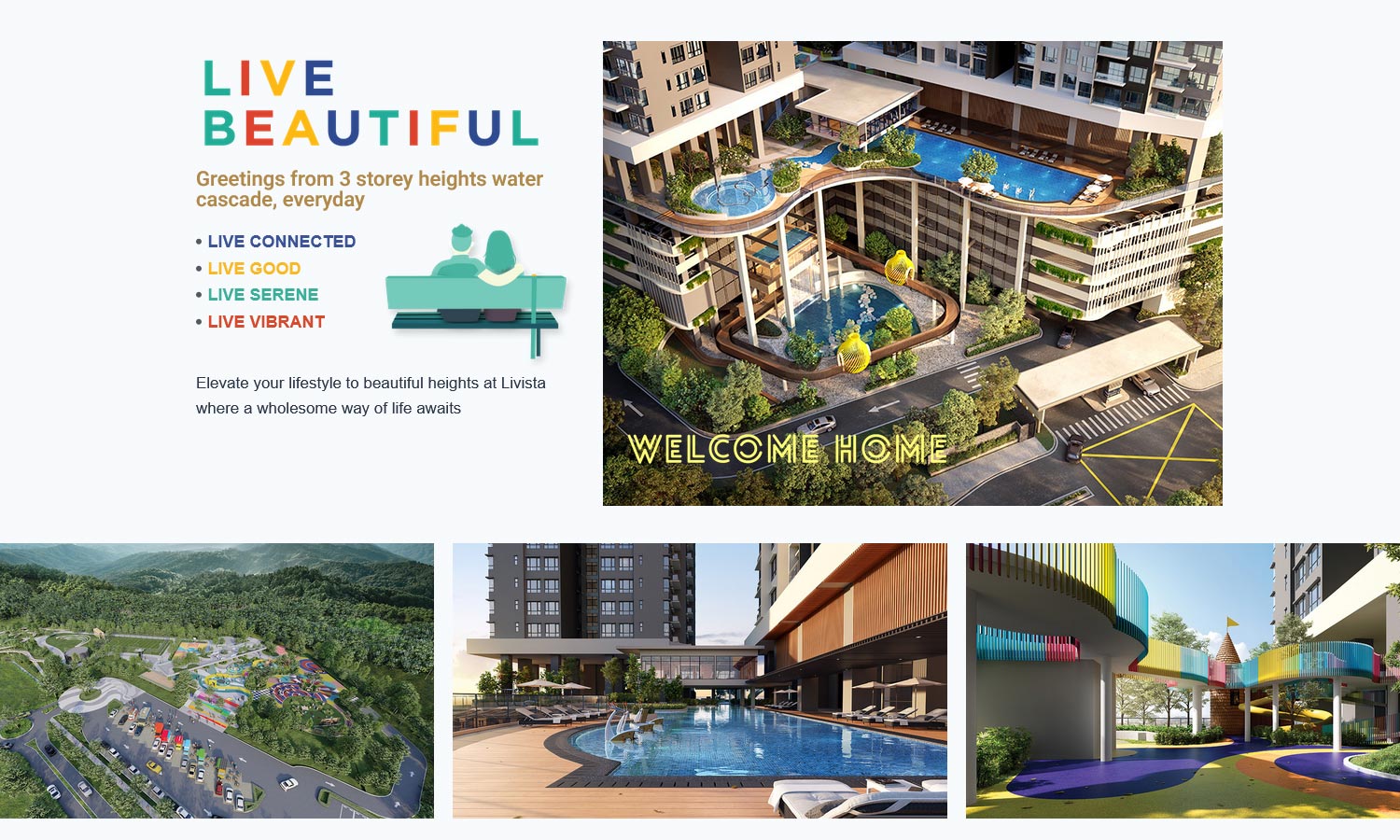 Desktop view - livista - homepage