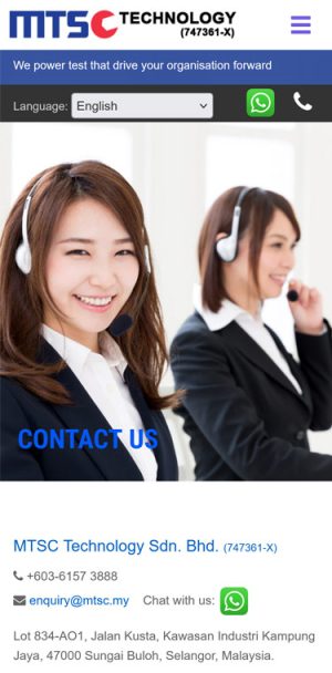 Mtsc Techology mobile view – contact us page Mtsc Techology mobile view - contact us page