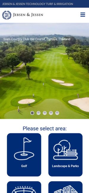 Mobile View - Turftech Jjsea - Home page