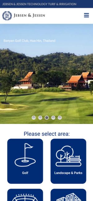 Mobile View - Turftech Jjsea - Home page