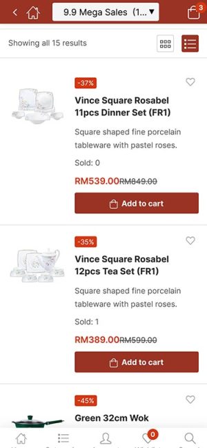 Mobile View Vantage – Shop page Mobile View Vantage - Shop page