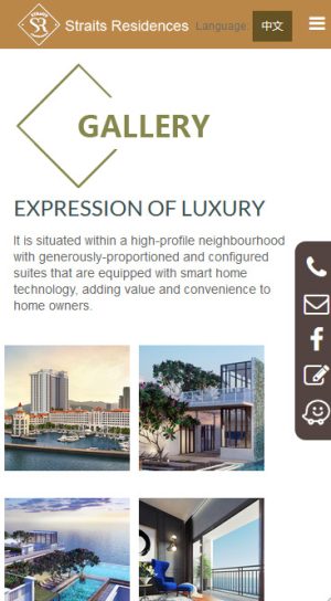 Straits Residences mobile view Straits Residences mobile view